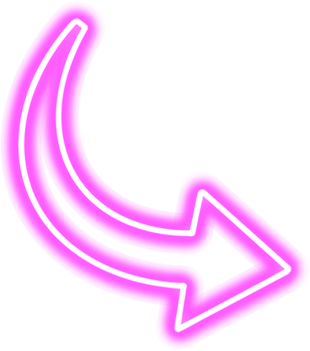 Pink neon arrow